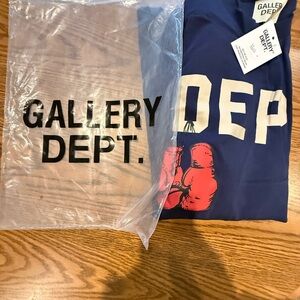 Gallery Dept. Navy Blue Graphic T-Shirt